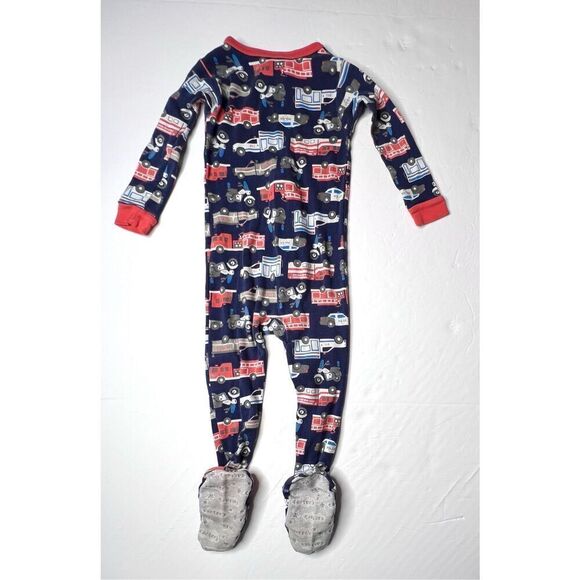 Carter's (2) Footies Sleepers Police Fire EMS Flamingo Striped Zippy 24 months - Picture 5 of 9
